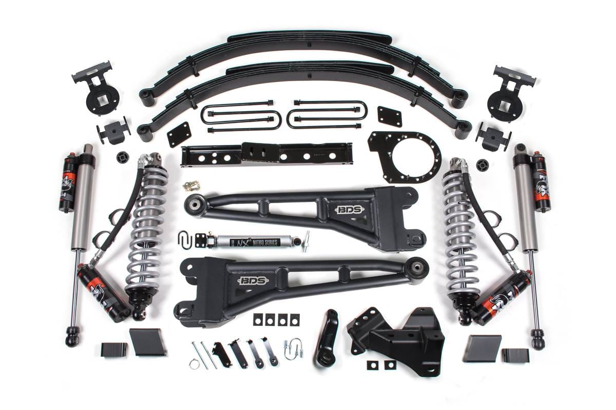7 Inch Radius Arm Lift Kit | Leaf Springs | FOX 2.5 Performance Elite | Ford F250/F350 Super Duty (2023-2026) 4WD Diesel | BDS Suspension