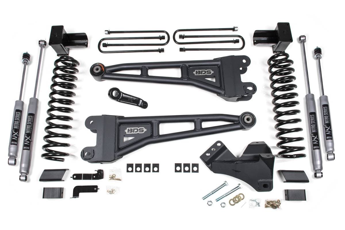 4 Inch Lift Kit w/ Radius Arms | Ford F450 Super Duty (2020-2022) 4WD | FOX 2.0 Performance Series Shocks | BDS Suspension